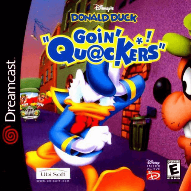 Donald Duck Going Quackers box art for Sega Dreamcast